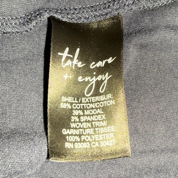 NIC+ZOE Ruffle Around Mixed Media Tank - 1X Navy - Picture 14 of 14